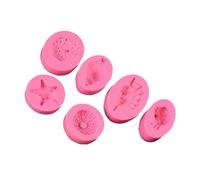 Healeved 6pcs Ocean Series Pearl Conch Shell Silicone Cake Baking Mold Set, Versatile Material and Easy to Clean, for Handmade Biscuit Making and Baking Parties