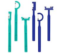Healeved 6pcs Oral Muscle Trainer Tongue Exerciser for Speech Training and Early Oral Development Friendly Pp and Metal Material Speech Clarity Support Tool