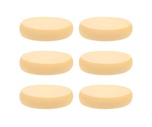 Healeved 6pcs Oval Dual-use Makeup Sponge Set Thick Latex Cosmetic Powder Puff for Face, Suitable for Wet and Dry Application in Beauty and Personal Care