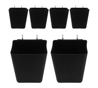 Healeved 6pcs Pegboard Shelf Kit with Hooks for Workshop Organizer Small Parts Storage System for Garage Office Entryway and Living Vertical Wall-mounted Storage