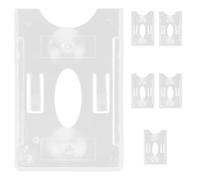 Healeved 6pcs Plastic Car Windscreen Parking Permit Card Holder with Suction Cups, Effortless Installation and Secure Suction Attachment for Vehicle Interior, Suitable for Car Models