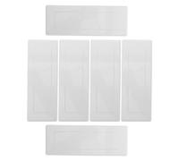 Healeved 6pcs Plastic Wall Plate Cover for Electrical Outlets, Fits 118/120 Junction Boxes, Easy Installation with Versatile Application for Home Renovations and Office Use, White Simple