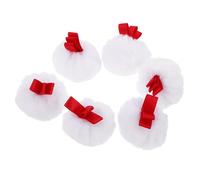 Healeved 6pcs Plush Makeup Puff for Face and Body Soft Washable Powder Applicator for Loose Pressed Powder Blush Compact Round Cosmetic Cushion for Travel and Daily Use