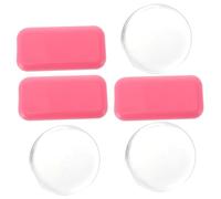 Healeved 6pcs Portable Silicone Eyelash Pads for Lash Extension Practice Durable Grafting Stands for Professional and Home Use Convenient for