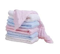Healeved 6pcs Pure Cotton Gauze Feeding Towel for Boy Girl Versatile Facecloth for Bathing and Cleaning Little Faces