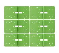 Healeved 6pcs Quick Hinge Installation Jig Mounting Plate Drill Guide Tool for Accurate Cabinet Door Hinge Positioning and Fast Woodworking Assembly in Kitchens and Bedrooms