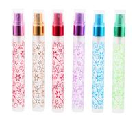 Healeved 6pcs Refillable Sprayer Bottle Sprayer Cosmetics Containers 10ml Glass Airtight Travel Spray Bottle Delicate Design Beautiful for Daily Use in Pocket Or Handbag