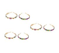 Healeved 6pcs Rhinestone Headbands for Women Vintage Hair Accessories for Parties and Cosplay Comfortable Decorative Hairbands and Waterdrop Styles