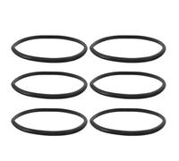 Healeved 6pcs Rubber Oxygen Tank Protective Ring for Gas and Oxygen Cylinders, Non-slip round Shock Absorbing Cushion in Black Rubber, Sturdy Bumper Guard for Industrial Sites