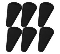 Healeved 6pcs Scissors Protective Cover Pu Leather Sheath Scissor Tips Protection Covers for Sewing Crafts Hair Salon