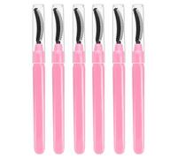 Healeved 6pcs Silicone Eyelash and Eyebrow Brush Set, Soft Head Lash Applicator Tools for Mascara Application and Lash Cleaning, Portable Makeup Brushes for Travel and Daily Use