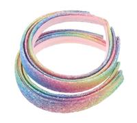 Healeved 6pcs Sparkly Wide Sequin Headbands for Glitter Hairbands with High Crown Design Rainbow Colors for Birthday Parties Stylish Hair Accessories for Women