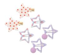 Healeved 6pcs Star Hair Clips for Women Kawaii Hair Accessories for Girls Cute Snap Clips for Daily Use for Birthdays and Special Occasions
