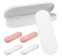 Healeved 6pcs Tinplate Pencil Case Portable Clamshell Organizer | Lightweight Multi-function Box, Backpack Carry, Fits Tweezers and Pimple Pins, Simple Hinged Design