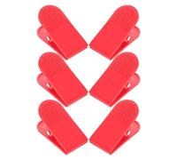 Healeved 6pcs Universal Red Treadmill Safety Clip Cord Replacement Emergency Stop Key Clamp Accessories for Running Machines