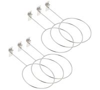 Healeved 6pcs Wall-Mounted Basketball Display Stand Rack 4mm Thick Metal Holder for Basketball Volleyball Football Storage and Display in Garage Bedroom Living Room