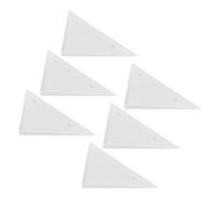 Healeved 6Pcs White Triangle Plastic Foosball Table Corner Edge Protectors Foosball Table Replacement Accessories Side Guards for Home Office and Event Use