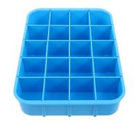 Healeved 6s Management Nursing Medicine Tray for Ward Supply and Nursing Station, Blue Plastic Pill Dispensing Organizer with Divided Compartments and Raised Edges, Space Saving Medication