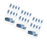 Healeved 72pcs Blue Ballerina False Nails with Dazzling Design and Quick Application Resin Material, Stylish Square and Ballerina Shape Press on Nail Tips for Travel and Party