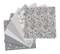 Healeved 7pcs Cotton Fabric Quilting Squares Bundle for Sewing and Handmade Items, Smooth Finish, Comfortable to The Touch, Elegant Appearance, for Patchwork and Craft Supplies