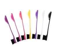 Healeved 7pcs Dual-ended Eyebrow and Eyelash Grooming Brush Edge Comb for Makeup Application and Eyebrow Shaping for Home and Salon Use