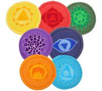Healeved 7pcs Tibetan Singing Bowl Cushion Embroidered Polyester Pad with Comfortable Design Preventing Bowl from Bumping Suitable for Meditation and Sound Baths with Delicate Buddhist