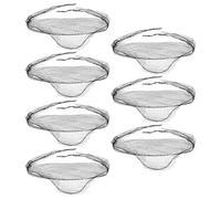 Healeved 7pcs Triangular Hair Net Mesh for Rollers and Buns Women's Blonde Hair Net for Curly Use in Salon Styling