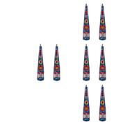 Healeved 8 Pcs Ancient Queen Fingertip Accessories for Cosplay, Lightweight Blue Alloy False Nail Tips with Comfortable Fit, for Themed Photoshoots and Palace Style Costume