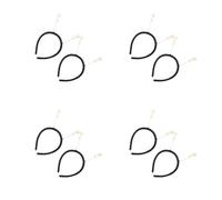 Healeved 8 Pcs Glow-in-the-dark Plastic Hairband with Martian Antenna Design, Funny and Cute Outer Space Headpiece, Versatile Party Accessory for Halloween Costume Parties and Cosplay