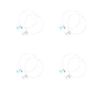 Healeved 8 Pcs Gradient Mermaid Tail Necklace, Dreamy Fantasy Pendant | Lightweight Resin Finish, Simple Romantic Style, for Parties and Beach, Gift Choice for Daughters