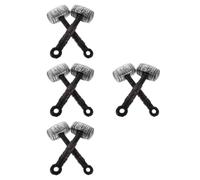 Healeved 8 Pcs Realistic Pirate Halloween Prop Hammer Plastic Lightweight Fake Mallet for Costume Party and Cosplay Accessory, Portable Trick or Treat Decoration and Men