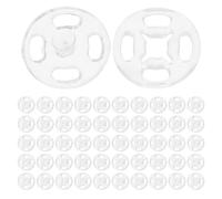 Healeved 80 Sets Plastic Sew-on Snap Buttons, Invisible Round Fasteners 13mm for Tailoring and Daily Use, Easy Operation Garment Snap Buttons for Shirts and Coats