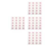 Healeved 80pcs Star Shaped Creative Bandages Small Wraps for Fingertips Cartoon Character Plasters Breathable Cute Red Adhesive Patches for Adults First Aid