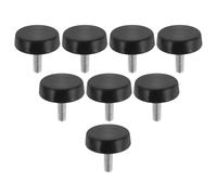 Healeved 8pcs Adjustable Treadmill Foot Pads with Thumb Screws for Fitness Equipment Anti-vibration Rubber Feet Mounting Bolts Treadmill Mat Protectors for Stable Workout Machines