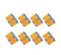 Healeved 8pcs Air Compressor Filter Element with Filter Paper Material, Round Shape for Optimal Performance and Broad Compatibility, for Workshops and DIY Mechanics