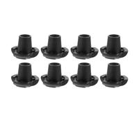 Healeved 8pcs Anti-Slip Rubber Tips for Trekking Poles and Crutches Walking Stick End Caps with Shock Absorption Quick-Release Hiking Pole Protectors for Outdoor Trail Stability and Joint