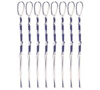 Healeved 8pcs Ashkenazi Tzitzit Tassels Blue White Handwoven Traditional Prayer Shawl Fringes for Jewish Tallits Pants Portable Decorative Hebrew Tassel for Synagogue Ceremonies and Travel