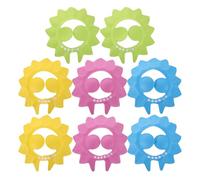 Healeved 8pcs Bath Protection Visor, Adjustable Waterproof Shower Cap Ear Protection, Eva Plastic Portable Shampoo Shield for Bathing the Go