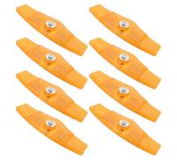 Healeved 8Pcs Bicycle Plastic Reflective Tail Lights and Round Spoke Reflectors for Mountain and Road Bikes, Rear Bike Warning Lamps for Night Cycling Safety