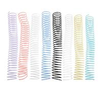 Healeved 8PCS Binding spines: Spiral Binding Coil - Plastic Binder Rings for Notebooks - 35mm Wire Spine for Office Meeting School Reports Document Organization