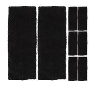 Healeved 8pcs Black Sweat-Absorbing Sports Headbands for Men and Women, Breathable Elastic Fitness Hair Bands for Running, Hiking, Cycling, Gym Workouts and Yoga