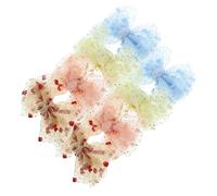 Healeved 8pcs Bow Hair Clips Sweet Semi Transparent Mesh Bowknot Barrettes Hair Accessories Easy to Use and Secure for Daily Wear and Parties