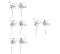 Healeved 8pcs Cloth Flower Hairpins Elegant Bridal Hair Accessories for Weddings Lightweight Comfortable Hair Jewelry for Tea Parties Cocktail Events and Special Moments