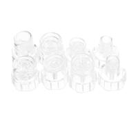 Healeved 8Pcs Facial Machine Replacement Tips, Plastic Water Oxygen Suction Nozzle Heads Mini Bubble Cleaning Nozzle Accessories for Pore Vacuum Microdermabrasion Device