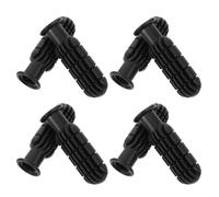 Healeved 8pcs Foosball Table Rod End Caps with 12.7mm Inner Diameter, Black Pp Replacement Handles for Tabletop Soccer Setups, Comfortable Feel and Effortless Replacement for Homes