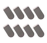 Healeved 8pcs Gaming Finger Sleeves Sweat Proof Super Thin Silver Fibre Nylon Fibre Touchscreen Compatible for Mobile Gaming