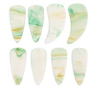 Healeved 8pcs Guzheng Finger Picks Double Arc Fingertip Protectors Reusable Chinese Zither Nails for Guzheng Playing and Learning Kit Left Hand Replacement Accessories