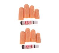 Healeved 8pcs Halloween Party Decorations Scary Fake Blood and Severed Finger Props for Horror Cosplay Pranks Realistic Broken Witch Fingers Props