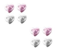 Healeved 8pcs Heart-shaped Eye Gel Pads Reusable Cooling Eye Masks for Puffiness and Dark Circles