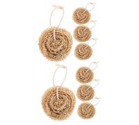 Healeved 8pcs Multi-Purpose Loofah Sponges for Dishes Natural Strong Cleaning Power Kitchenware